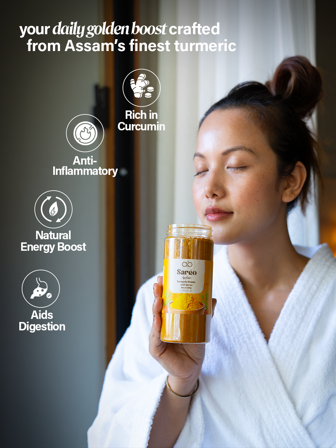 Saréo Turmeric Powder – 100% Natural Karbi Anglong Product